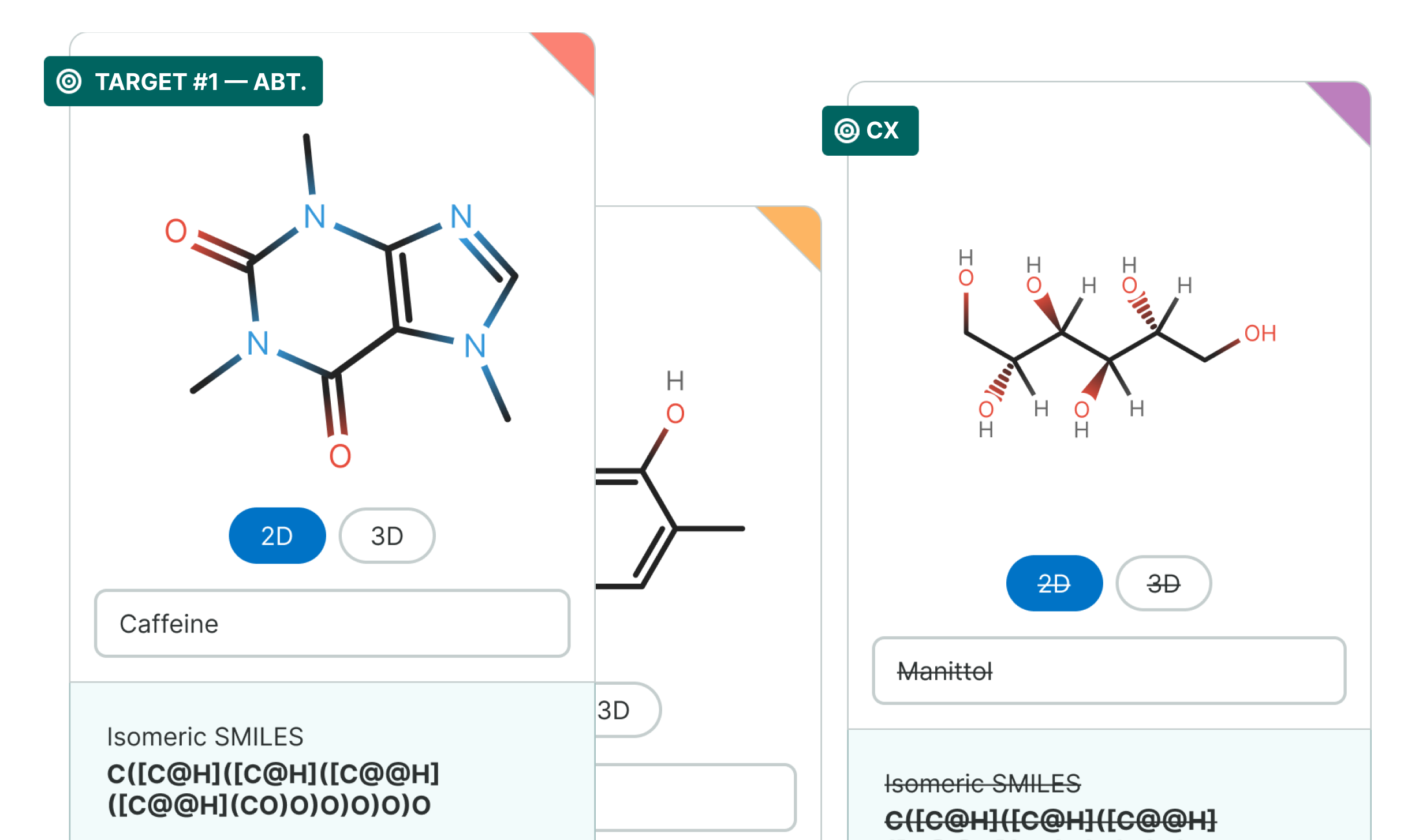 Chemical composition cards